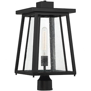 Denver - 1 Light Outdoor Post Lantern In Mission Style-19 Inches Tall And 10 Inches Wide - 1233557