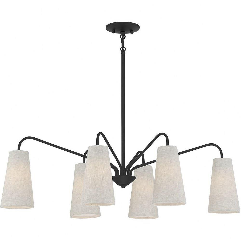 Bailey Street Home 159-BEL-1105863 Contemporary Traditional Six Light Chandelier