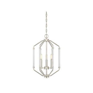 3 Light Foyer-Transitional Style with Contemporary and Bohemian Inspirations-22 inches tall by 14 inches wide - 1270028