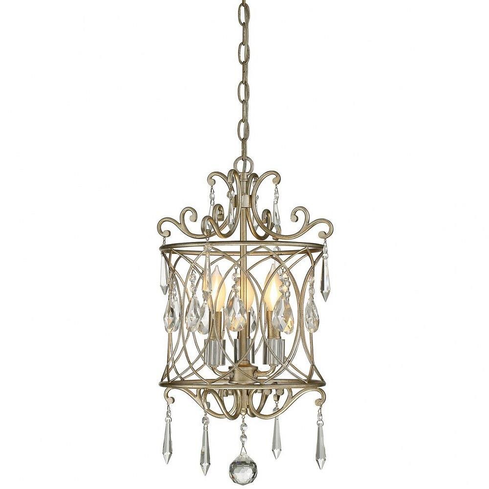 Bailey Street Home 159-BEL-4797700 3 Light Mini Chandelier-Traditional Style with Shabby Chic and Bohemian Inspirations-22.5 inches tall by 13.38 inches wide