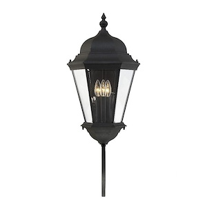 3 Light Outdoor Wall Lantern-Traditional Style with Transitional Inspirations-30.75 inches tall by 11 inches wide - 1269935