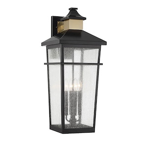 Swiss Road - 4 Light Outdoor Wall Lantern In Coastal Style-28 Inches Tall and 11.5 Inches Wide - 1280322