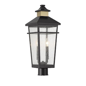 Swiss Road - 2 Light Outdoor Post Lantern In Coastal Style-22.5 Inches Tall and 8.5 Inches Wide