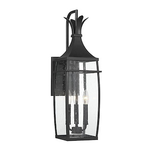 Kingsland Acres - 3 Light Outdoor Wall Lantern In Modern Style-25 Inches Tall and 7.5 Inches Wide
