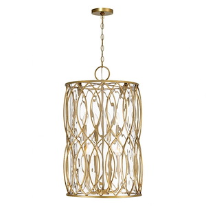 Chambers Poplars - 8 Light Pendant In Glam Style-30 Inches Tall and 18 Inches Wide - 1327286