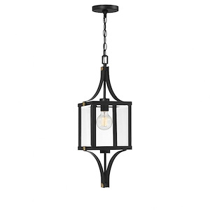 Old Church Parade - 1 Light Outdoor Hanging Lantern In Traditional Style-25 Inches Tall and 8.5 Inches Wide - 1327317