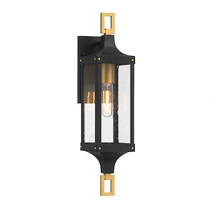 Langford Acres - 1 Light Outdoor Wall Lantern In Contemporary Style-20.5 Inches Tall and 5 Inches Wide