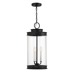 Hadrian Cross - 3 Light Outdoor Hanging Lantern In Traditional Style-23.5 Inches Tall and 10.5 Inches Wide
