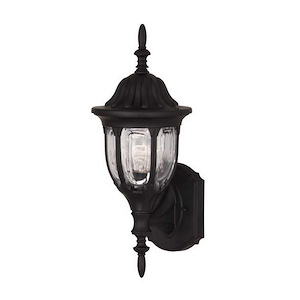 1 Light Outdoor Wall Lantern-Traditional Style with Transitional Inspirations-18 inches tall by 7 inches wide - 1270018