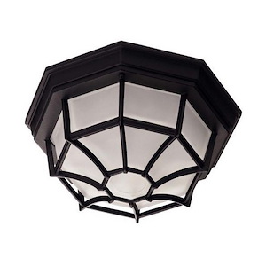 1 Light Outdoor Flush Mount-Industrial Style with Vintage and Contemporary Inspirations-20.75 inches tall by 7.5 inches wide