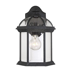 1 Light Outdoor Wall Lantern-Traditional Style with Transitional and Rustic Inspirations-11.5 inches tall by 7.75 inches wide - 1096651