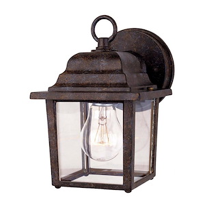 1 Light Outdoor Wall Lantern-Traditional Style with Transitional Inspirations-8 inches tall by 5.25 inches wide - 1096408