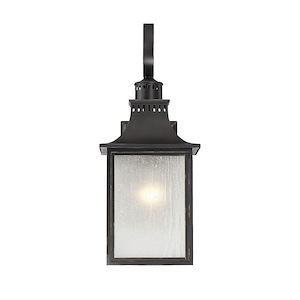 3 Light Outdoor Wall Lantern-Modern Farmhouse Style with Rustic and Transitional Inspirations-26.75 inches tall by 10 inches wide - 1051585