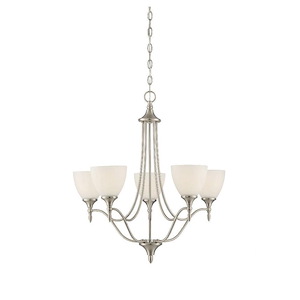 5 Light Chandelier-Contemporary Style with Transitional and Traditional Inspirations-27.5 inches tall by 21 inches wide - 1096852