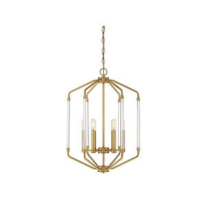 6 Light Foyer-Transitional Style with Contemporary and Bohemian Inspirations-27 inches tall by 16 inches wide - 1270029