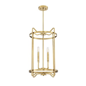 4 Light Foyer-Transitional Style with Farmhouse and Contemporary Inspirations-24 inches tall by 16 inches wide - 1096629