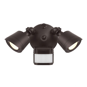 44W 2 LED Outdoor Motion Sensored Double Flood Light-6.7 Inches Tall and 7.87 Inches Wide