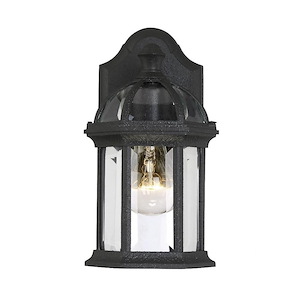 1 Light Outdoor Wall Lantern-Traditional Style with Transitional and Rustic Inspirations-10.5 inches tall by 5.5 inches wide - 1233889