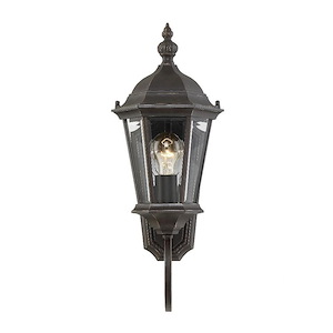 1 Light Outdoor Wall Lantern-Traditional Style with Transitional Inspirations-20 inches tall by 8 inches wide - 1233913