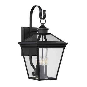 4 Light Outdoor Wall Lantern-Modern Farmhouse Style with Rustic and Transitional Inspirations-25.25 inches tall by 12 inches wide - 1051571