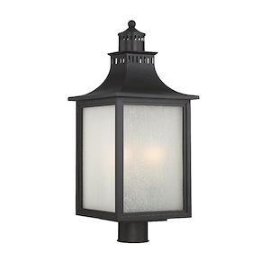 3 Light Outdoor Post Lantern-Modern Farmhouse Style with Rustic and Transitional Inspirations-23.75 inches tall by 10 inches wide - 1051582