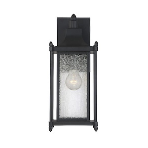 1 Light Outdoor Wall Lantern-Transitional Style with Modern Farmhouse and Contemporary Inspirations-16 inches tall by 6.5 inches wide - 1233450