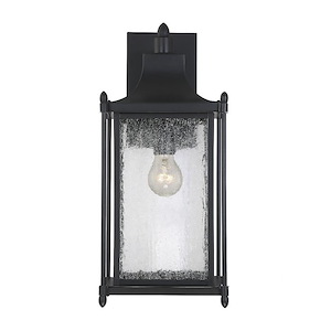 1 Light Outdoor Wall Lantern-Transitional Style with Modern Farmhouse and Contemporary Inspirations-18 inches tall by 8 inches wide - 1233532