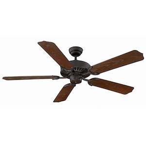 5 Blade Ceiling Fan-Traditional Style with Transitional Inspirations-9.58 inches tall by 52 inches wide