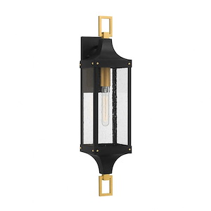 Langford Acres - 1 Light Outdoor Wall Lantern In Contemporary Style-28 Inches Tall and 6.5 Inches Wide