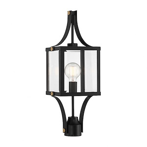 Old Church Parade - 1 Light Outdoor Post Lantern In Traditional Style-23.5 Inches Tall and 8.5 Inches Wide - 1327357
