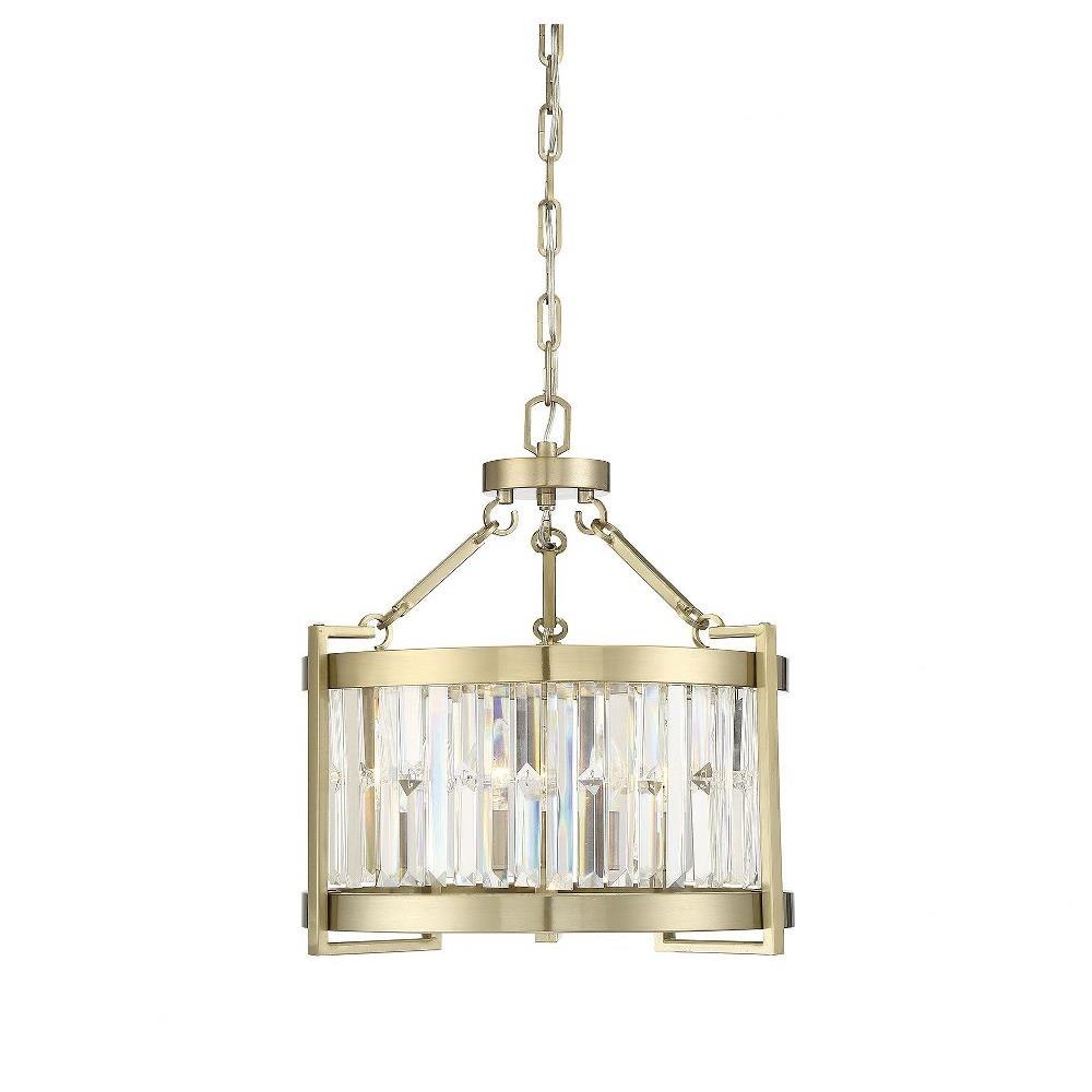 Bailey Street Home 159-BEL-4805241 3 Light Pendant-Transitional Style with Contemporary and Glam Inspirations-18 inches tall by 17 inches wide