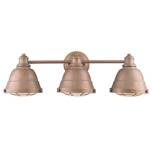 Rodney Ridings - 3 Light Vanity Light in Traditional style - 8.13 Inches high by 24.38 Inches wide - 1234039