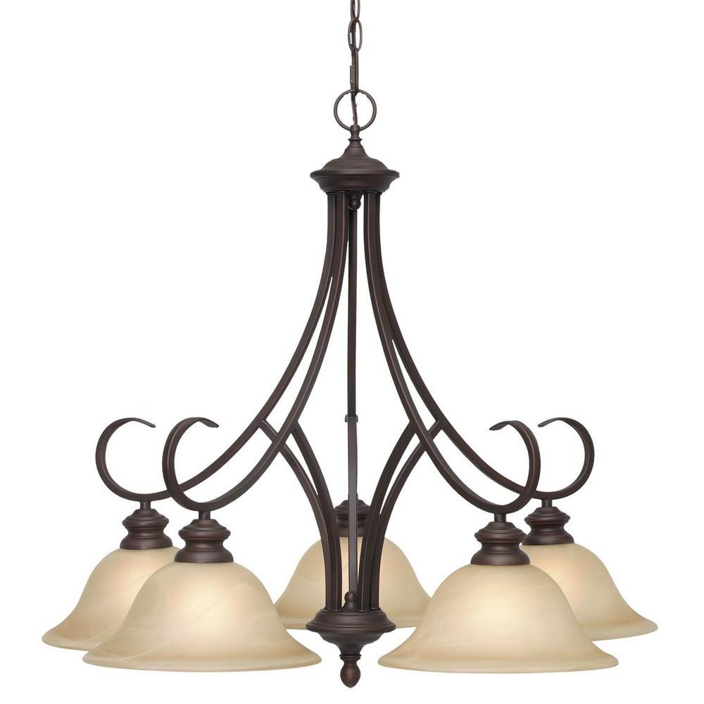 Bailey Street Home 170-BEL-4159753 John Edge - Nook Chandelier 5 Light in Casual style - 26.5 Inches high by 28 Inches wide