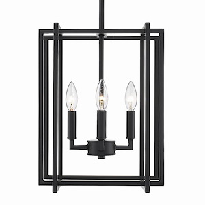 Bristol Fold - Chandelier 4 Light Steel in Variety of style - 16 Inches high by 12 Inches wide - 1234088