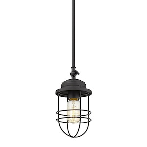 Bantock Road - 1 Light Mini Pendant in Sturdy style - 9.25 Inches high by 14 Inches wide - 1234184