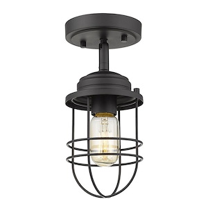 Bantock Road - 1 Light Semi-Flush Mount in Sturdy style - 10.38 Inches high by 14 Inches wide - 1234185