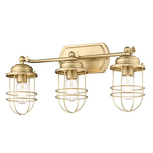 Bantock Road - 3 Light Vanity Light in Sturdy style - 10.38 Inches high by 14 Inches wide - 1234122