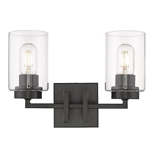 Bristol Fold - 2 Light Bathroom Light Fixture 9.5 Inches Tall and 13.5 Inches Wide - 1234527