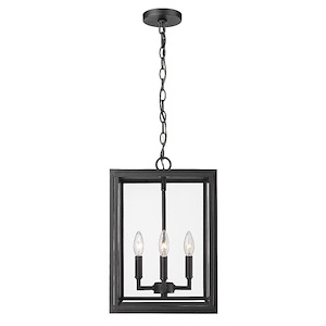 Bristol Fold - 4 Light Outdoor Pendant 18 Inches Tall and 12 Inches Wide