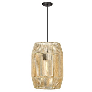 Hollow Croft - 1 Light Outdoor Pendant 21.25 Inches Tall and 15 Inches Wide - 1234293