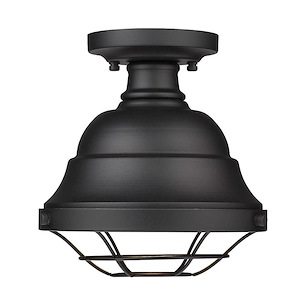 Rodney Ridings - 1 Light Outdoor Semi-Flush Mount 8.63 Inches Tall and 8.63 Inches Wide