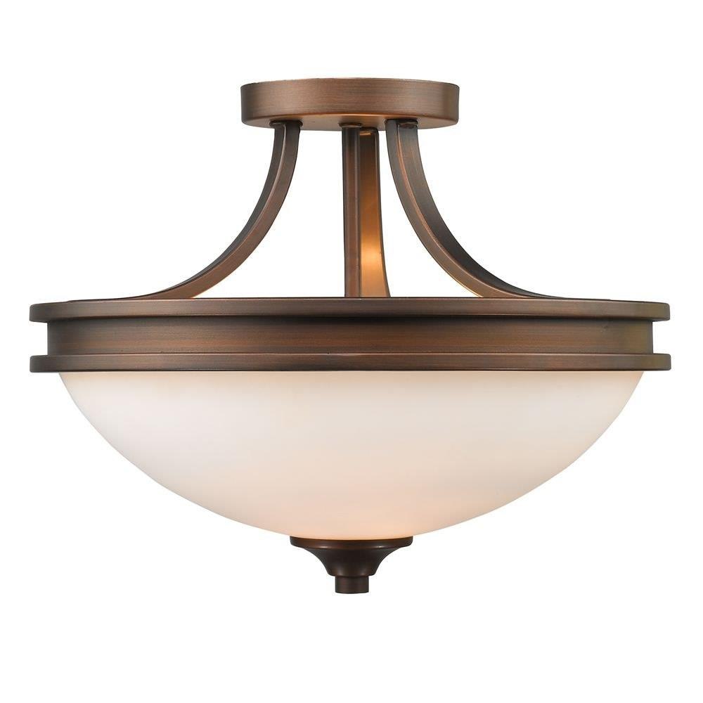 Bailey Street Home 170-BEL-4571083 Haydon Royd - 2 Light Semi-Flush Mount 12 Inches Tall and 14.75 Inches Wide