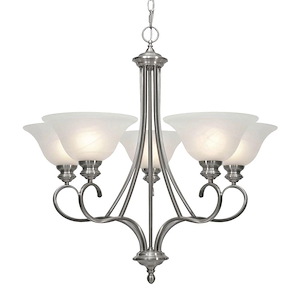 John Edge - 5 Light Chandelier 28 Inches Tall and 28.25 Inches Wide - 1258259