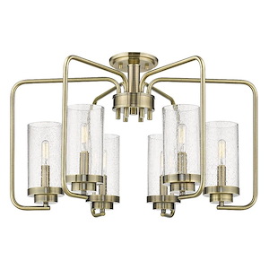Primrose Field - 6 Light Semi-Flush Mount in Durable style - 15.38 Inches high by 25 Inches wide - 1281106