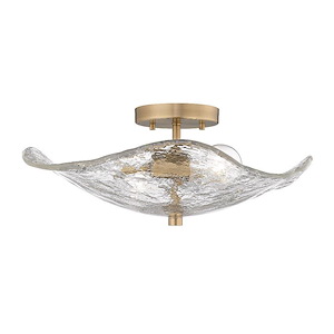 Fisher Street - 2 Light Semi-Flush Mount-6.63 Inches Tall and 15.38 Inches Wide - 1317612