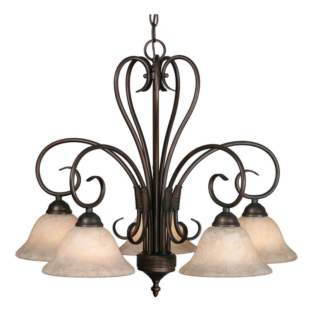 Bailey Street Home 170-BEL-4161663 Wentworth Orchards - Nook Chandelier 5 Light Steel in Eclectic style - 22 Inches high by 25 Inches wide