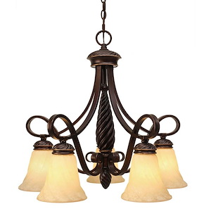 Brickfield End - Nook Chandelier 5 Light in Variety of style - 23 Inches high by 24.25 Inches wide - 1234508