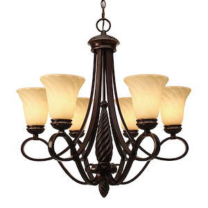 Brickfield End - Chandelier 6 Light in Variety of style - 28.5 Inches high by 27.5 Inches wide - 1234509