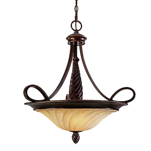 Brickfield End - 3 Light Bowl Pendant in Variety of style - 25.25 Inches high by 23.5 Inches wide - 1234697