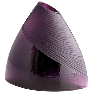 Small Mount Amethyst Vase - 11 Inches Wide By 10.75 Inches High